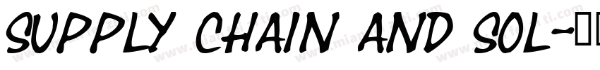 Supply chain and sol字体转换